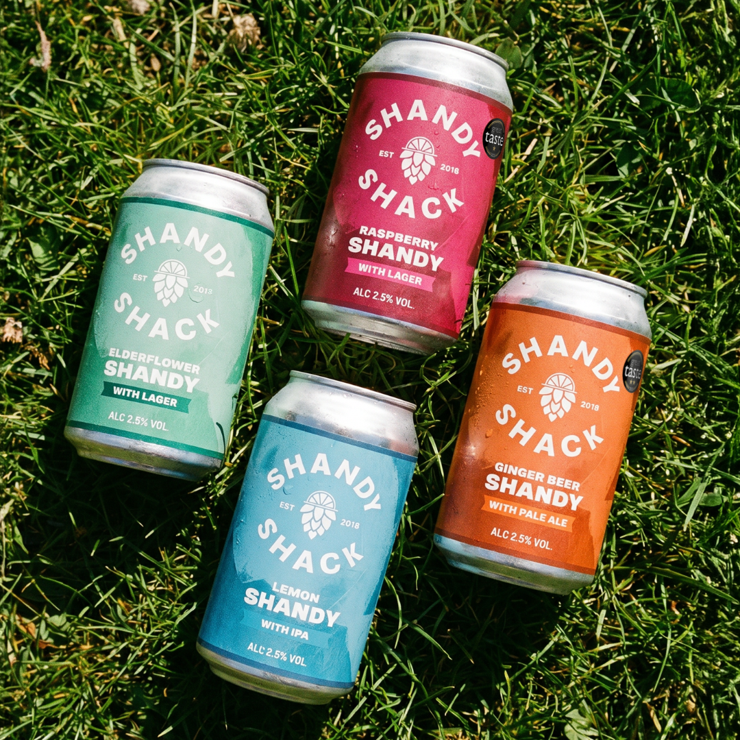 Shandy Shack Raspberry Lager Shandy Shack | Craft Beer Shandy | Lower Alcohol, Vegan, Gluten-Free